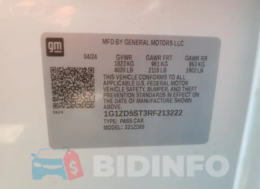 1G1ZD5ST3RF213222 Photo# 13