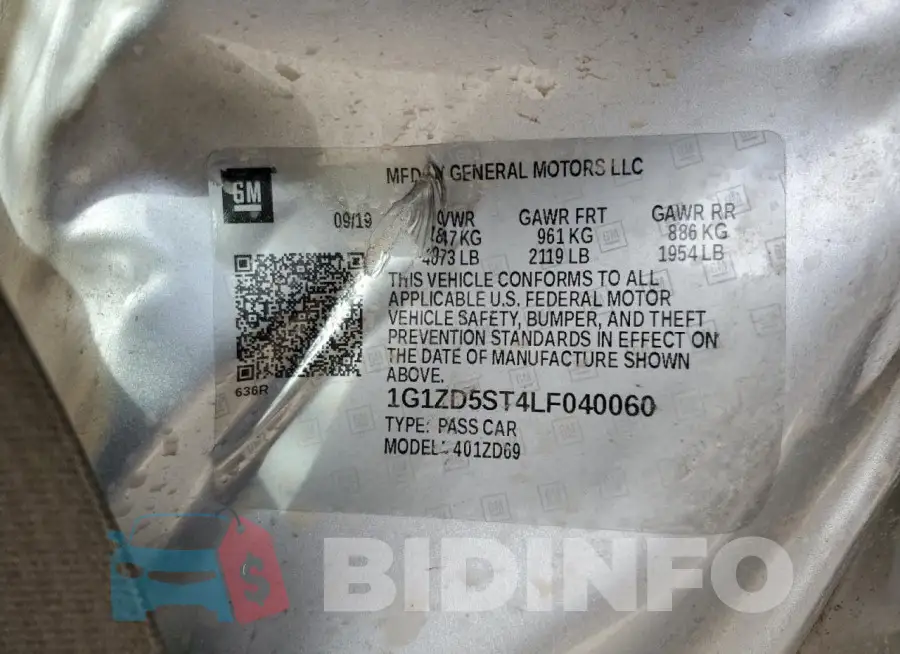 1G1ZD5ST4LF040060 Photo# 12