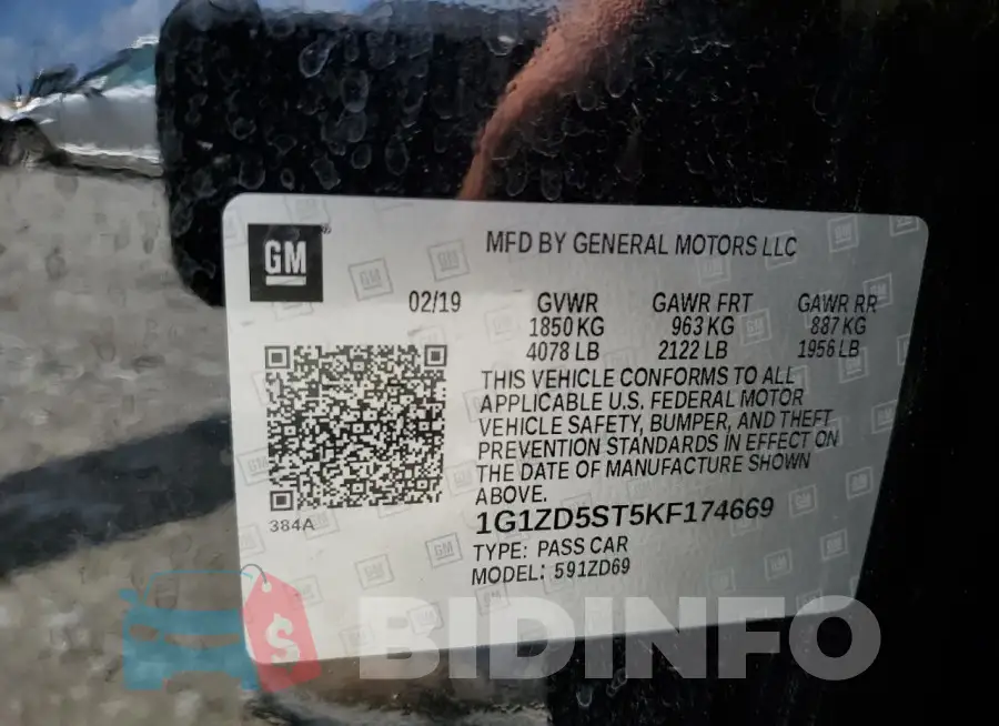 1G1ZD5ST5KF174669 Photo# 12