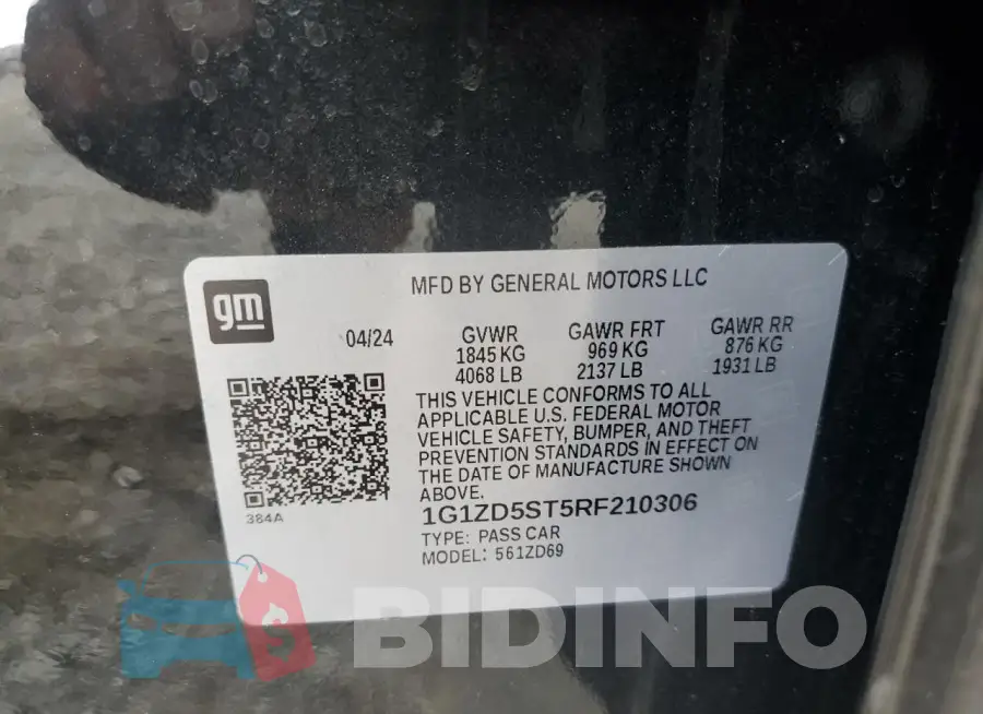 1G1ZD5ST5RF210306 Photo# 12