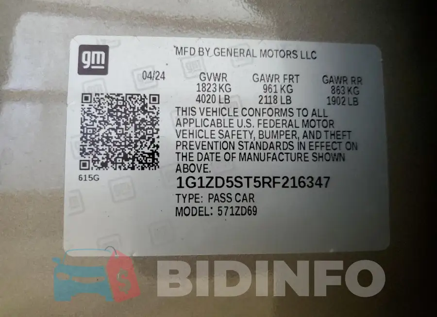 1G1ZD5ST5RF216347 Photo# 12
