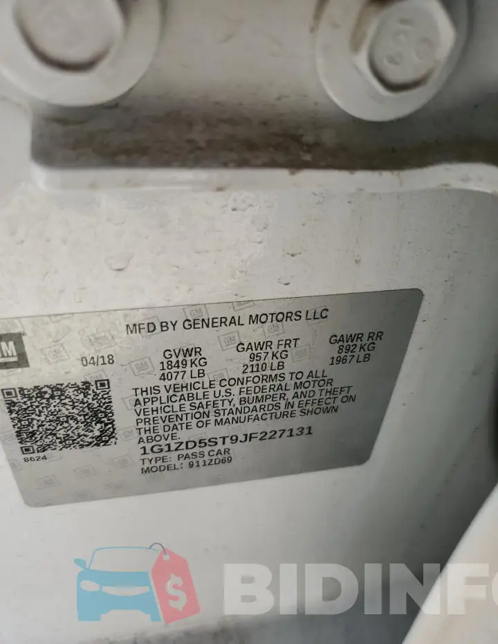 1G1ZD5ST9JF227131 Photo# 13