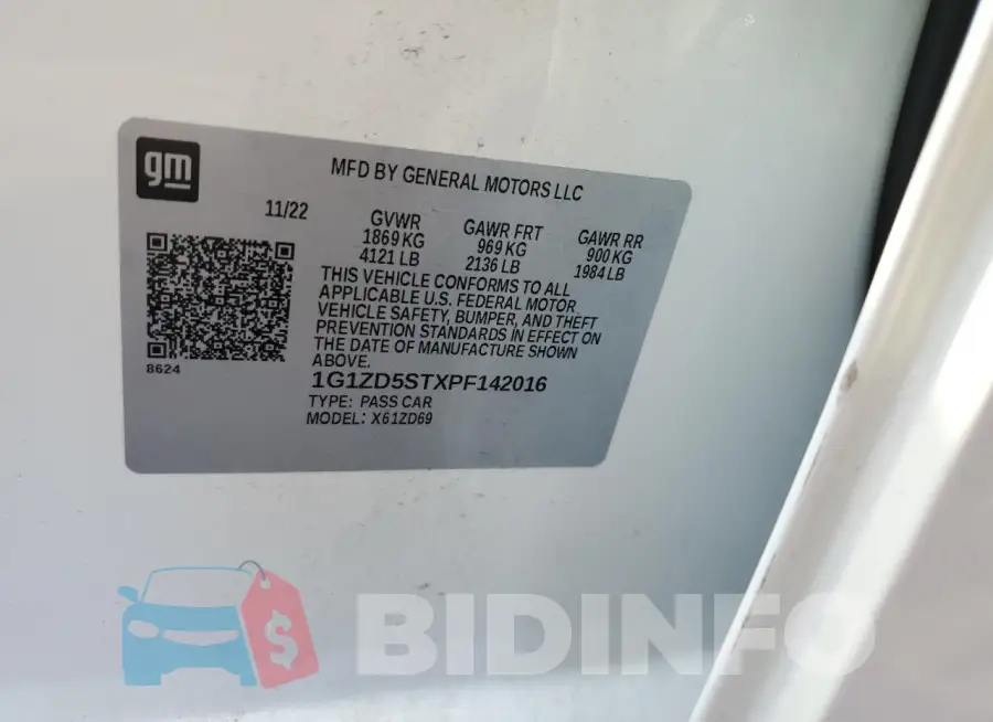 1G1ZD5STXPF142016 Photo# 12