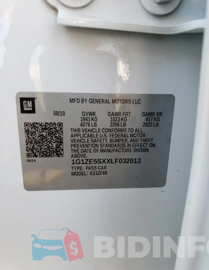 1G1ZE5SXXLF032013 Photo# 12