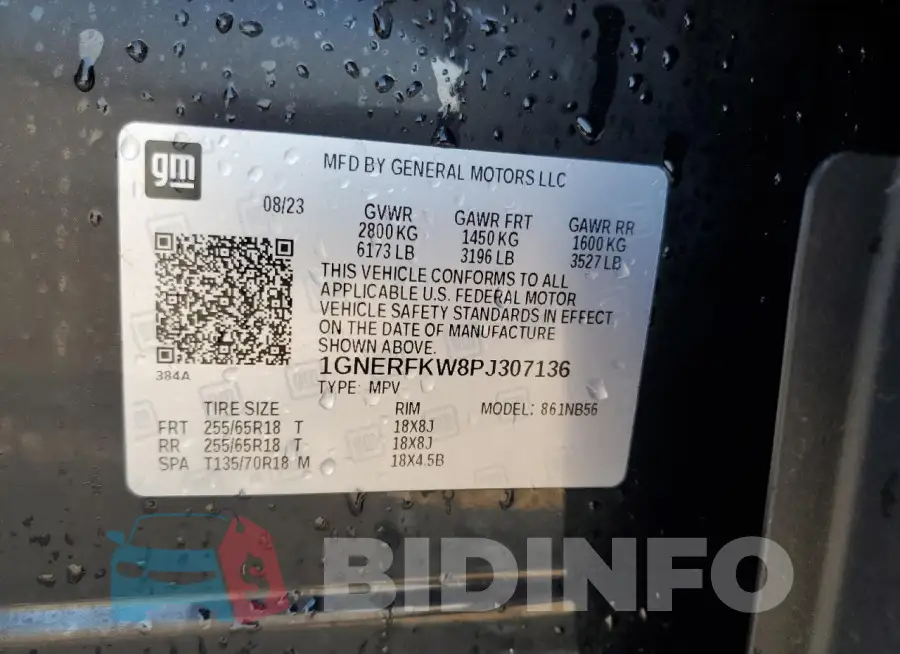 1GNERFKW8PJ307136 Photo# 13