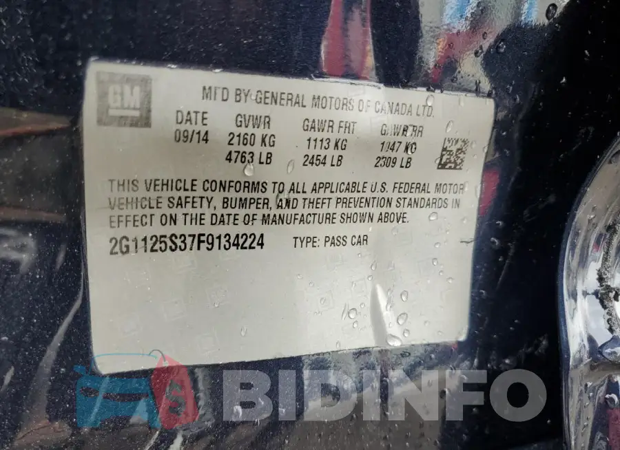 2G1125S37F9134224 Photo# 12