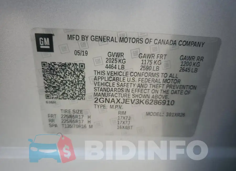 2GNAXJEV3K6286910 Photo# 12