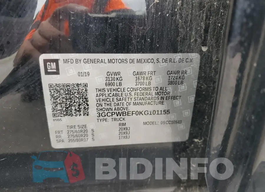 3GCPWBEF0KG101155 Photo# 12