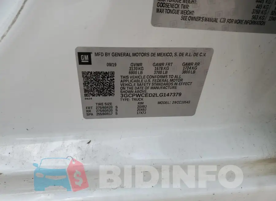 3GCPWCED2LG147379 Photo# 12