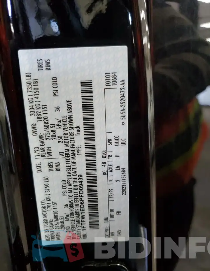1FTFW1ED6PFD09439 Photo# 12