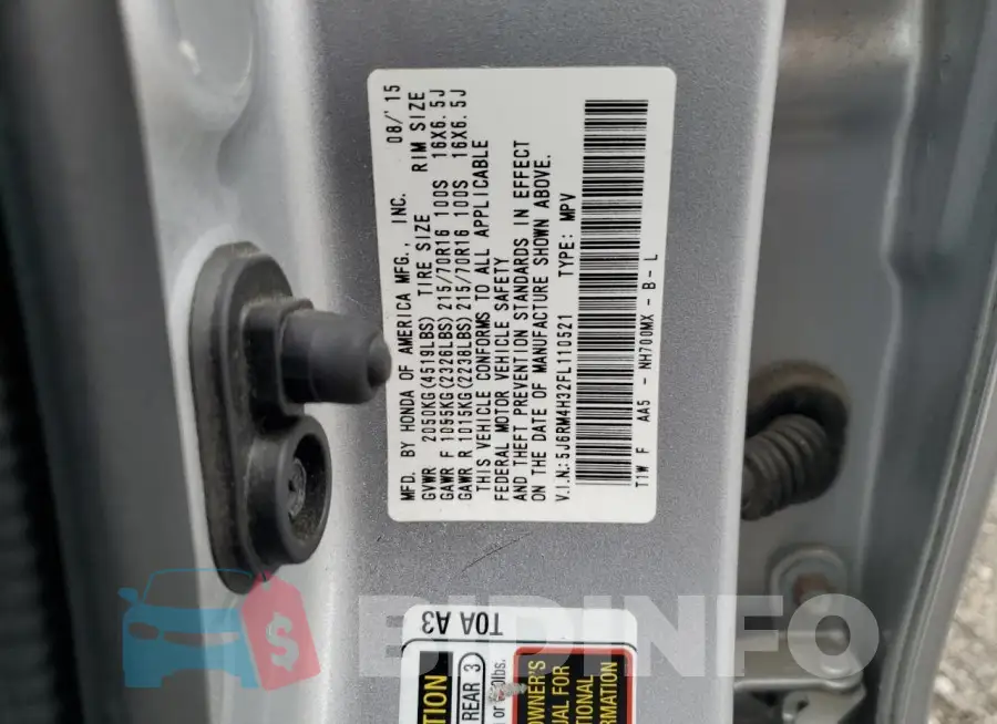 5J6RM4H32FL110521 Photo# 14