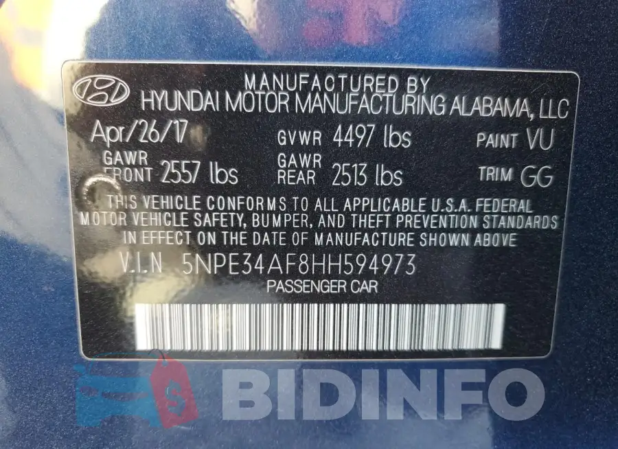 5NPE34AF8HH594973 Photo# 12