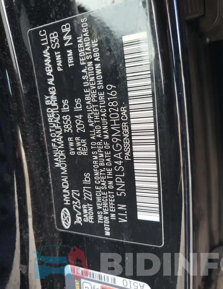 5NPLS4AG9MH028169 Photo# 12