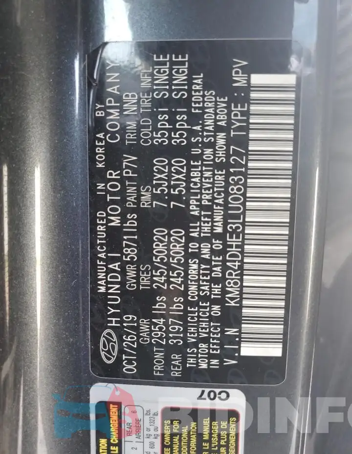 KM8R4DHE3LU083127 Photo# 13