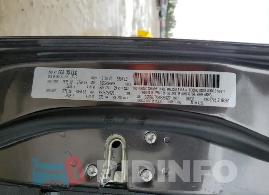 1C6RR6LTXHS825427 Photo# 13