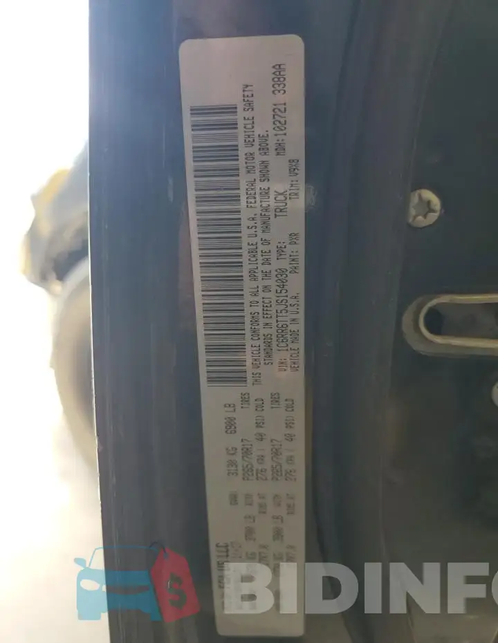 1C6RR6TT5JS154030 Photo# 13