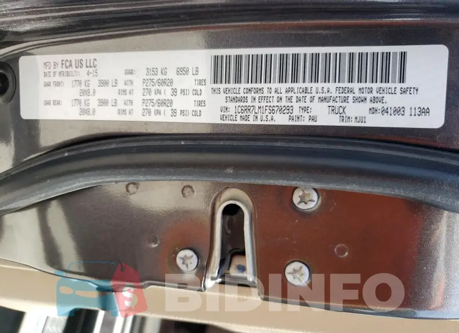 1C6RR7LM1FS670293 Photo# 12