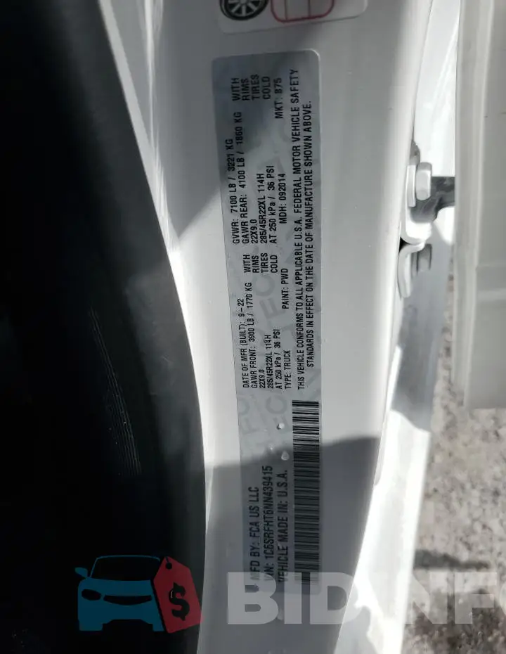 1C6SRFHT6NN439415 Photo# 13
