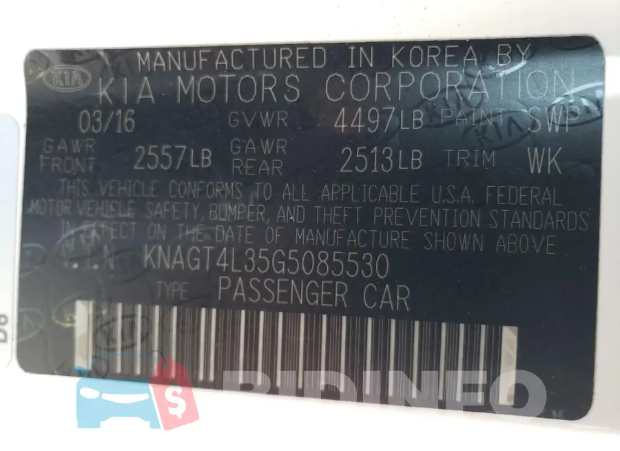 KNAGT4L35G5085530 Photo# 13