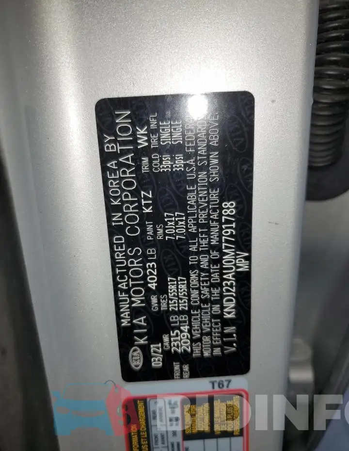 KNDJ23AU0M7791788 Photo# 13