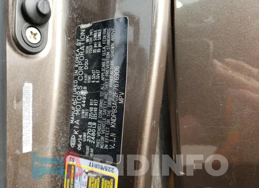 KNDPB3AC2F7676906 Photo# 12