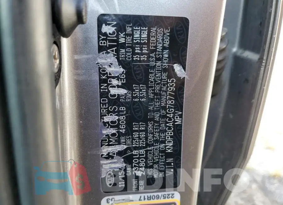 KNDPBCAC4G7877935 Photo# 12