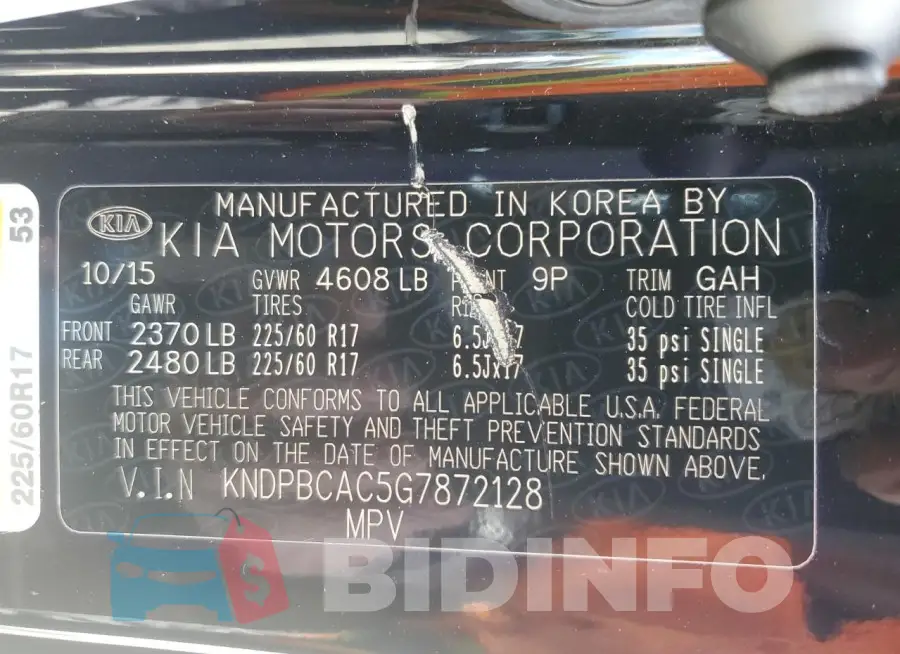 KNDPBCAC5G7872128 Photo# 12