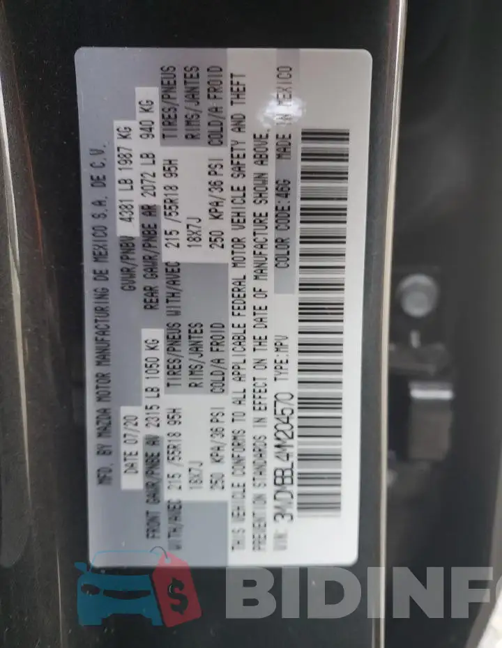 3MVDMBBL4MM204570 Photo# 14