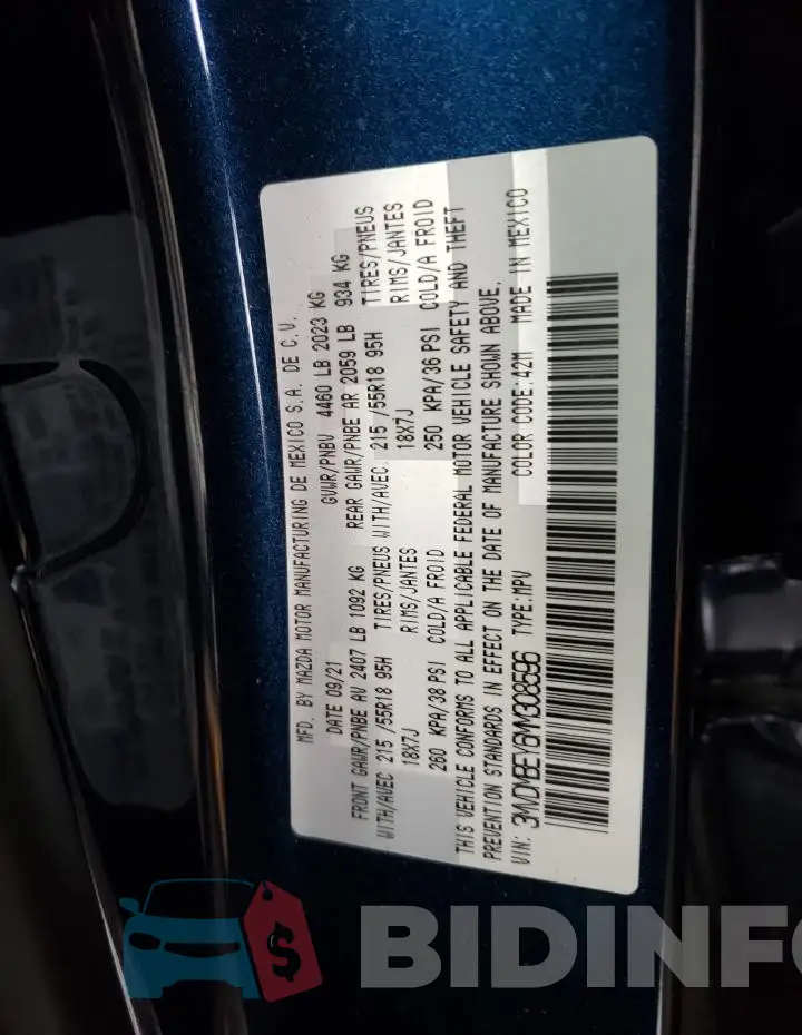 3MVDMBEY6MM308596 Photo# 12