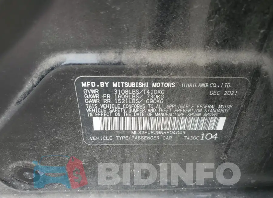 ML32FUFJ9NHF04043 Photo# 12
