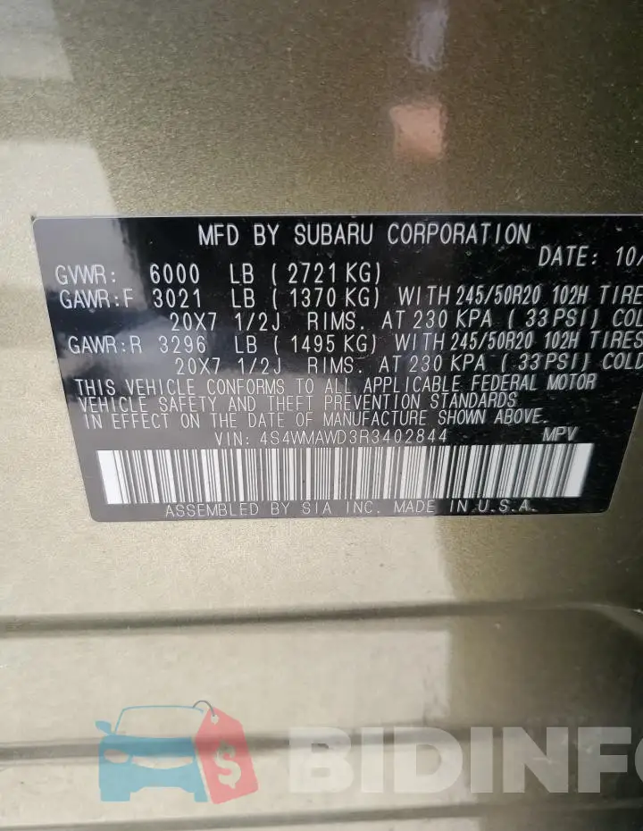 4S4WMAWD3R3402844 Photo# 13