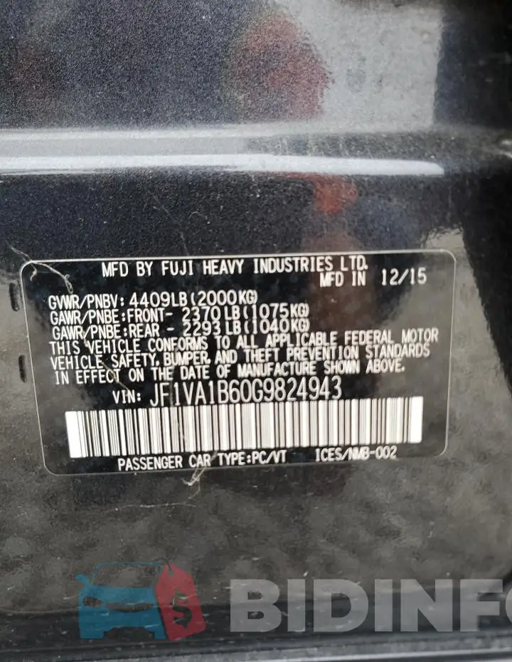 JF1VA1B60G9824943 Photo# 13
