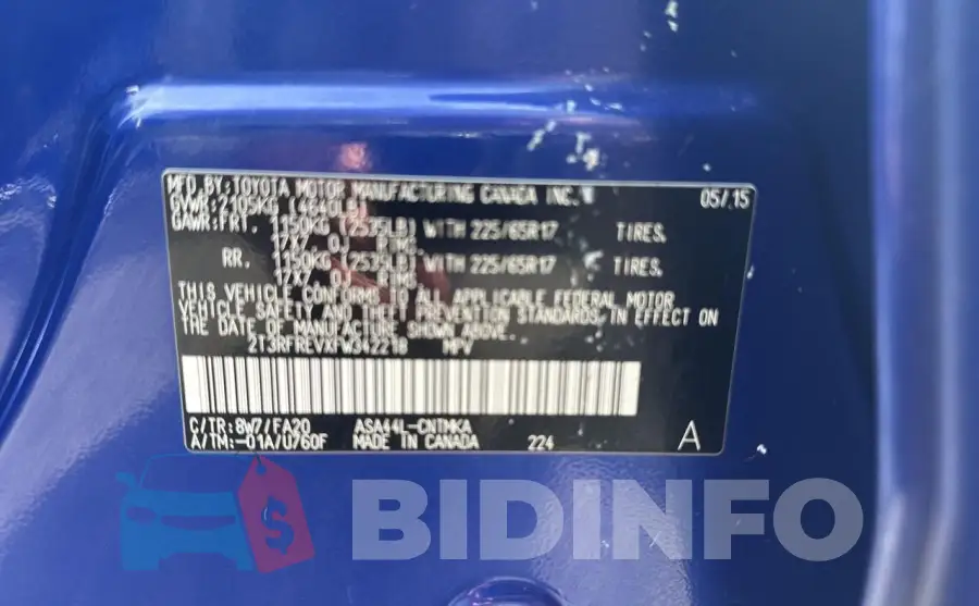 2T3RFREVXFW342218 Photo# 10