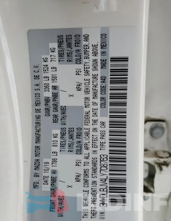 3MYDLBJV4LY708763 Photo# 14