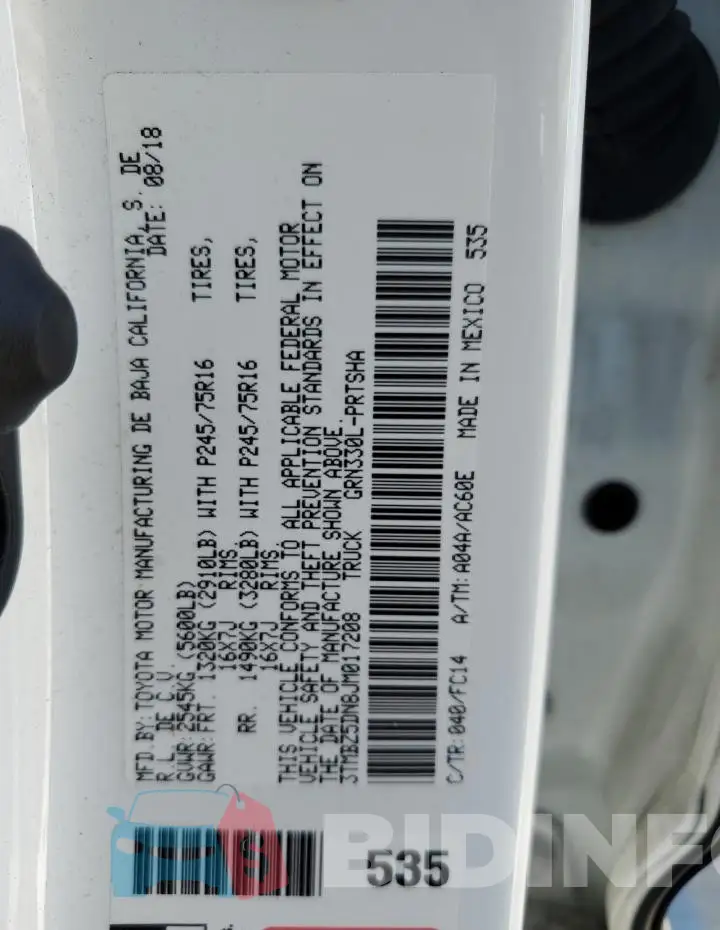 3TMBZ5DN8JM017208 Photo# 12