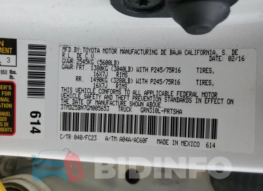 3TMDZ5BN7GM005653 Photo# 12