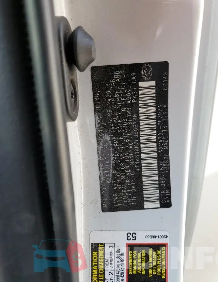 4T1K61AK7LU906796 Photo# 13