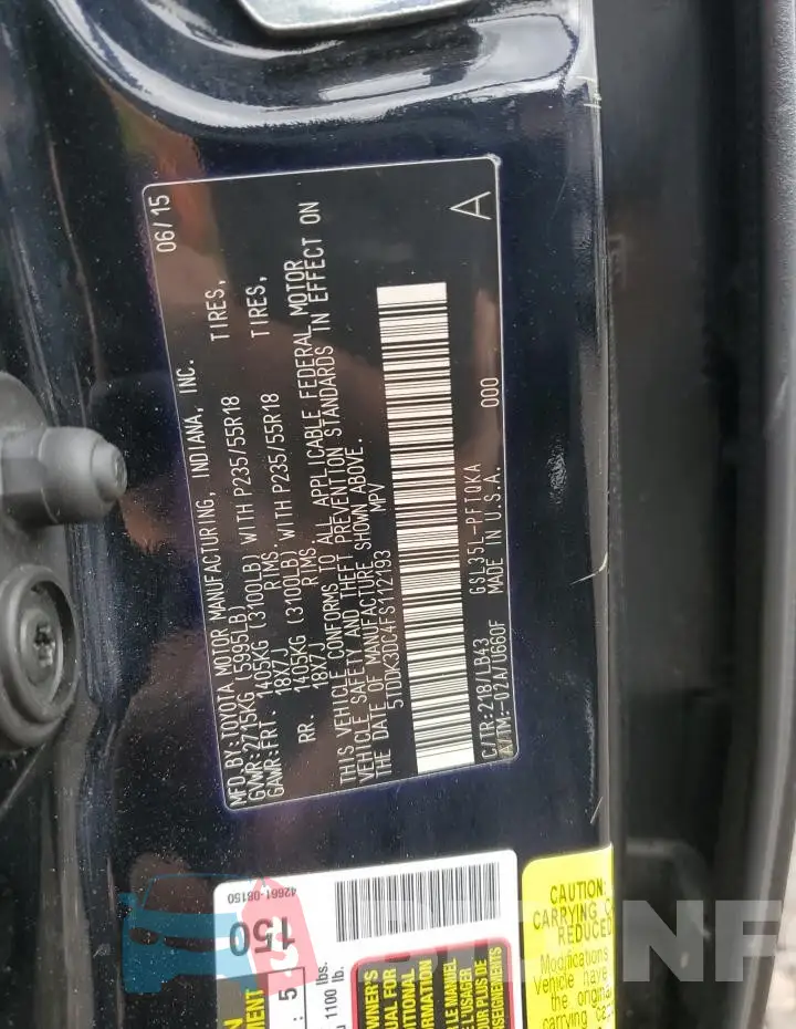5TDDK3DC4FS112193 Photo# 13