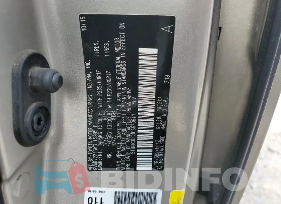 5TDKK3DC1FS670641 Photo# 13