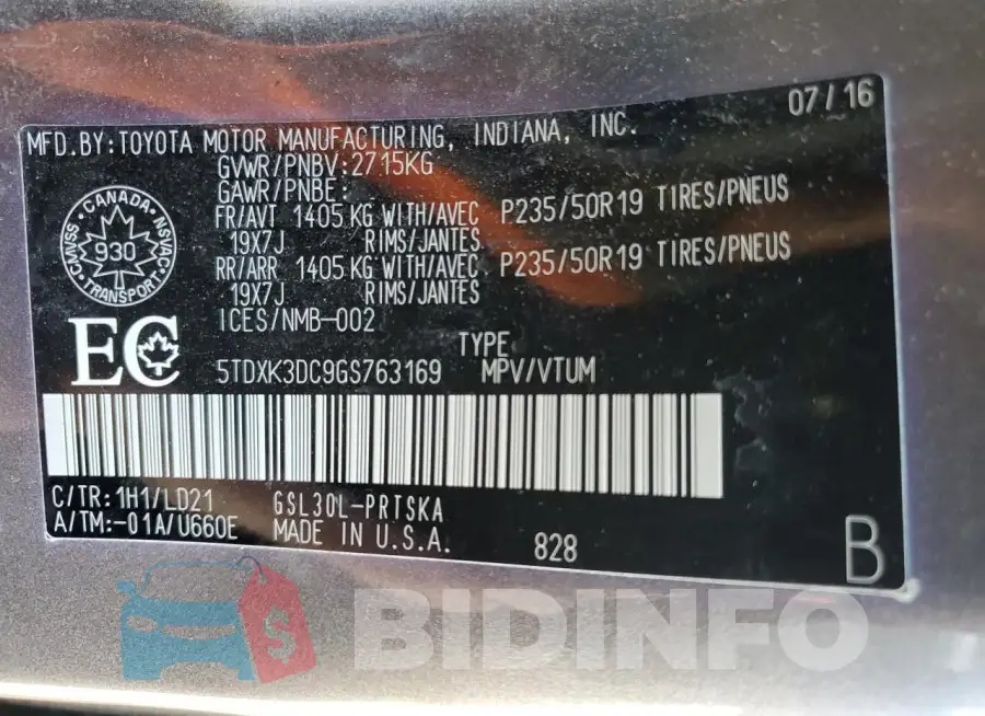 5TDXK3DC9GS763169 Photo# 14
