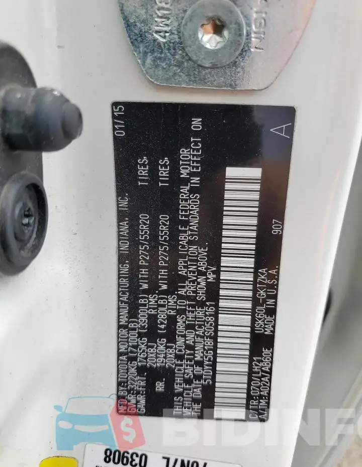 5TDYY5G18FS058161 Photo# 13