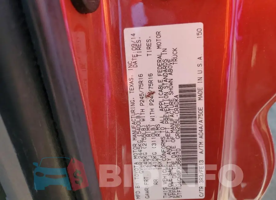 5TFTU4GN8FX066970 Photo# 12