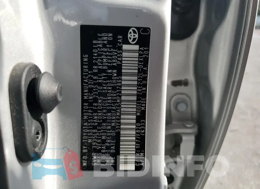 5YFEPMAE5MP217865 Photo# 12