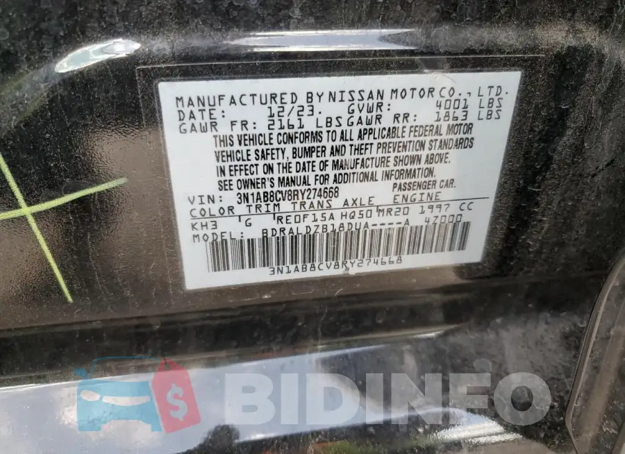 3N1AB8CV8RY274668 Photo# 12