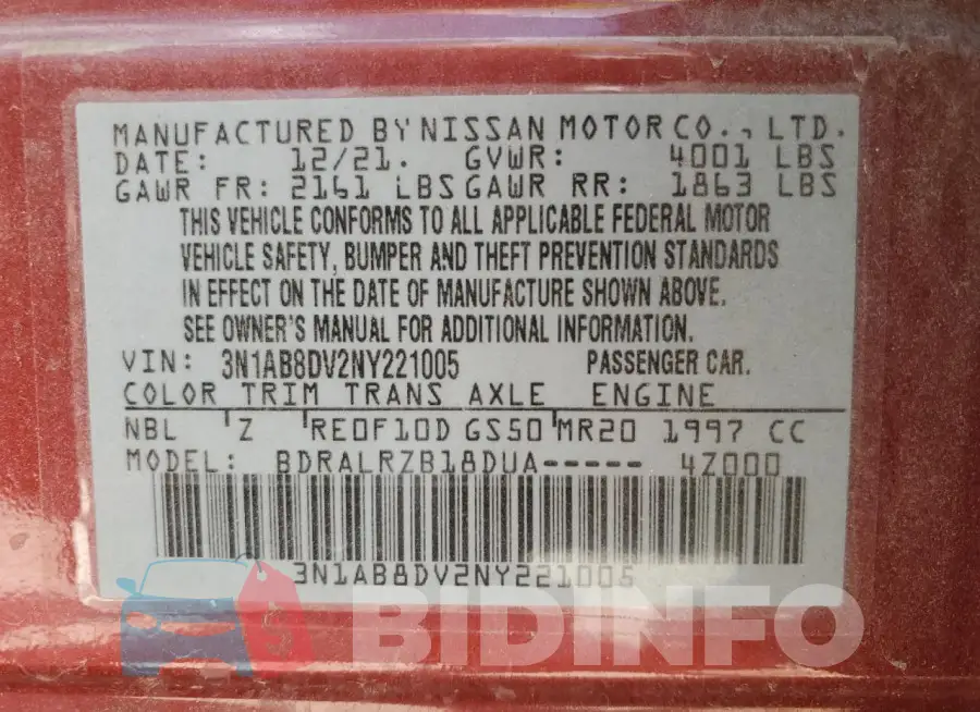 3N1AB8DV2NY221005 Photo# 12