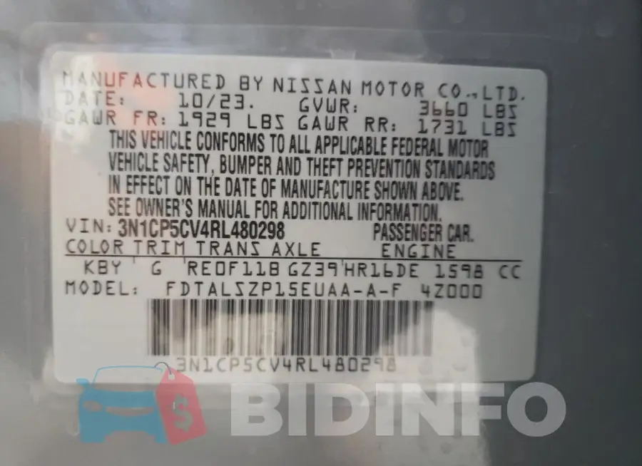 3N1CP5CV4RL480298 Photo# 13