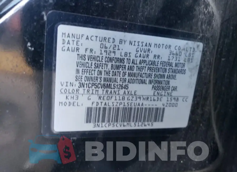 3N1CP5CV6ML512645 Photo# 12