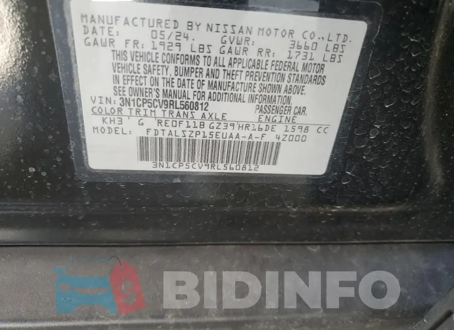 3N1CP5CV9RL560812 Photo# 12