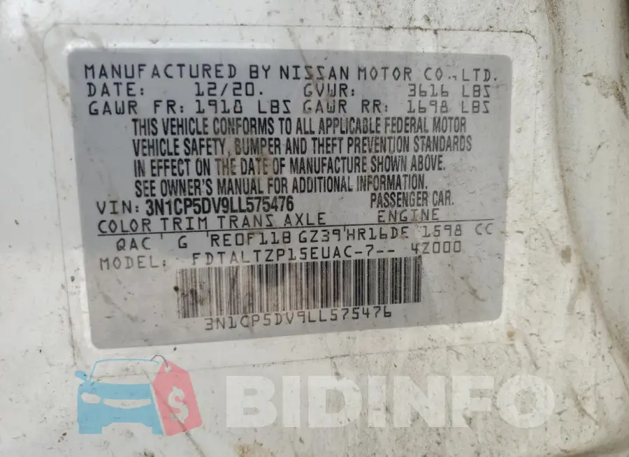 3N1CP5DV9LL575476 Photo# 13