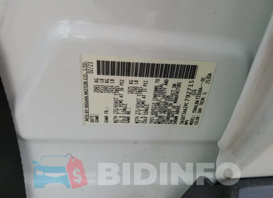5N1BT3AA2PC792715 Photo# 13